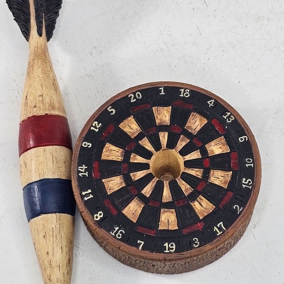 Russ Berrie Dart Board Resin Figurine Pen *Pen is out of ink* - Picture 6 of 8